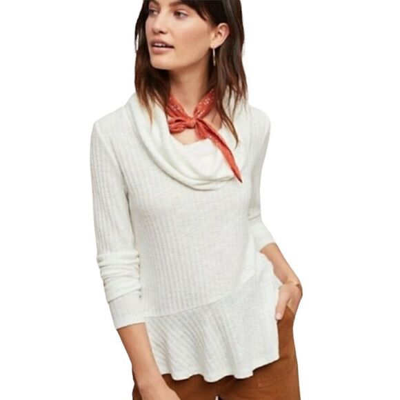 Anthropologie Maeve Winterscape Turtleneck Pullover || SZ XS - Picture 1 of 16